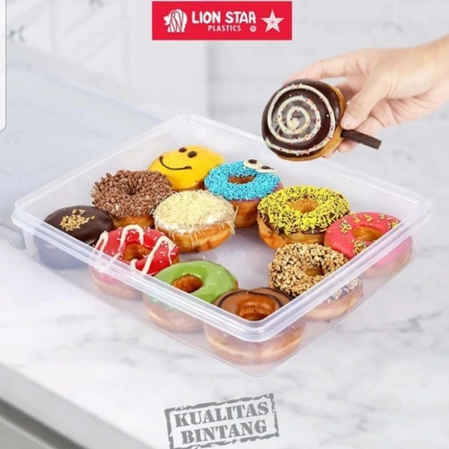 box donat / tempat kue gorengan LION STAR dicky k-5 kotak makanan