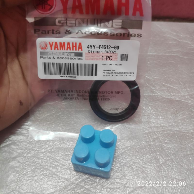 KARET TUTUP TANGKI BENSIN MIO SPORTY SMILE ORIGINAL ORI YAMAHA