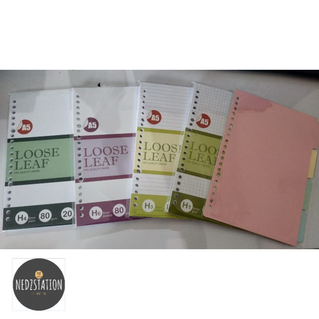 

Paket Hemat Loose Leaf A5 HVS 80 Gsm
