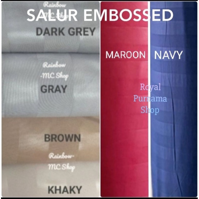 Bahan Kain Sprei Katun Emboss Lebar 2,4 M