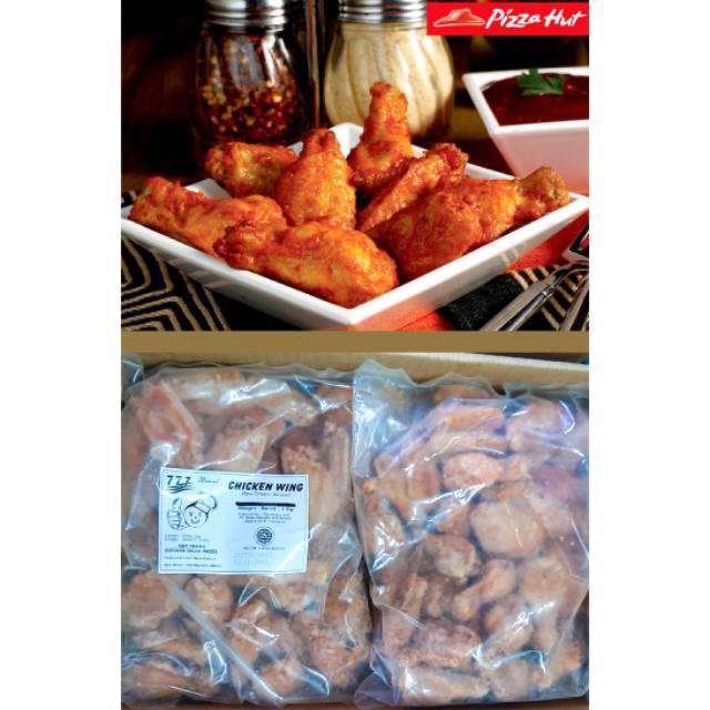SPICY CHICKEN CHIKEN WINGS WING SAYAP AYAM PIZZA HUT 777 1 KG 1KG