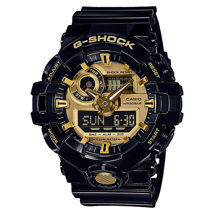 Casio G-Shock GA-710GB-1ADR Jam Tangan Pria ORI