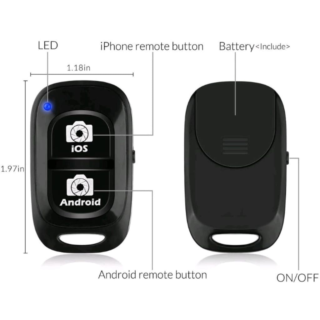 MSY Remote Smartphone Bluetooth Remote Shutter Kamera Android IOS - REMOTE SELFIE