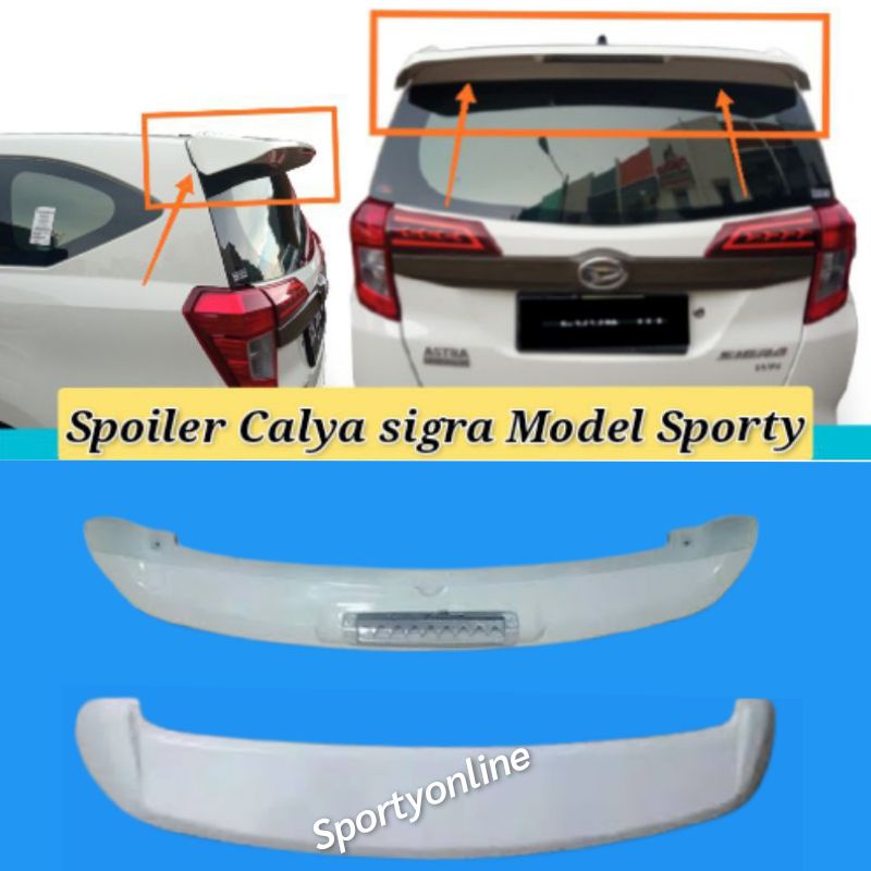 Spoiler calya sigra plus lampu ssob