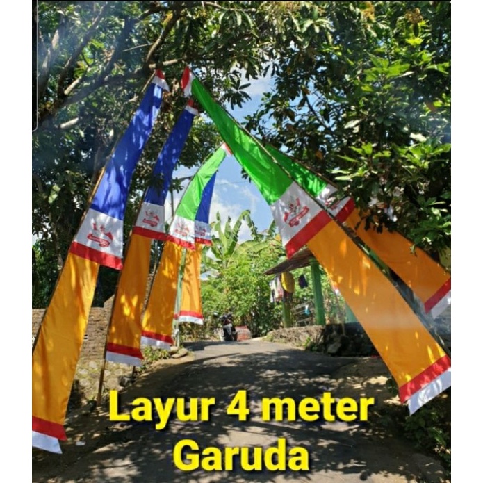 Bendera umbul-umbul Merah Putih Garuda 3m 4m