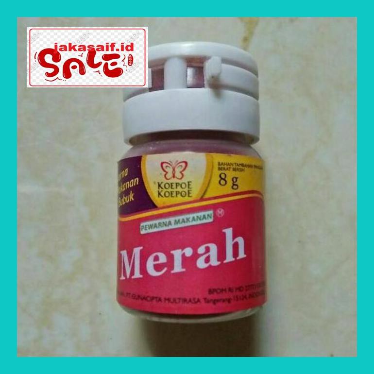 

S5085D0Yh Pewarna Merah/Pewarna Bubuk+Koepoe-Koepoe 8Gr+To Makanan Dan Minuman D5Uuty
