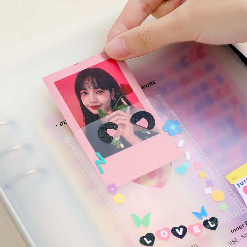 BINDER PHOTOCARD A5 TRANSPARAN DECO POCKET  SLEEVE BINDER 4P