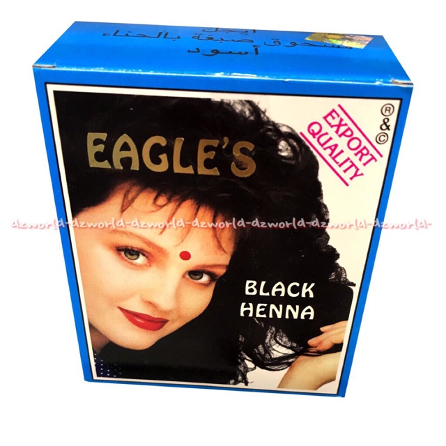 Eagle Black Henna Eagle Brown Cat Rambut Hitam Coklat Alami Hena 6pcs