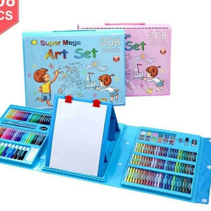 

(PROMO ZHL42) Colouring Set Anak 208 pcs Crayon Art Set Alat Lukis ❄