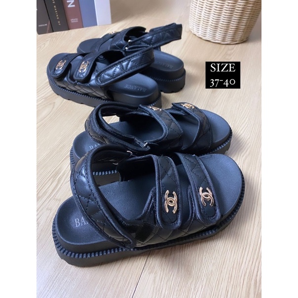 GJAZ SLING BACK CH PREMIUM IMPORT KANVAS 6 CM (tali belakang)