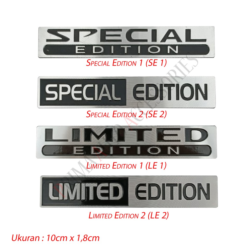 Sticker Emblem Limited Edition / Special Edition Car Logo Metal