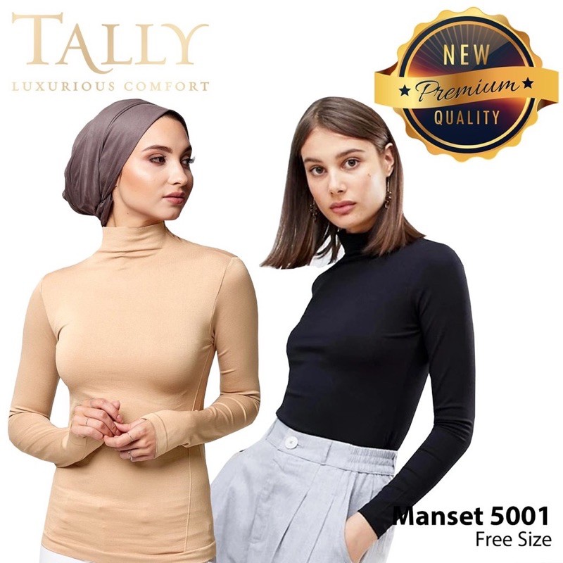 TALLY ATASAN MANSET MUSLIM 5001 I FREE SIZE I FIT XXL I BAHAN KATUN PREMIUM