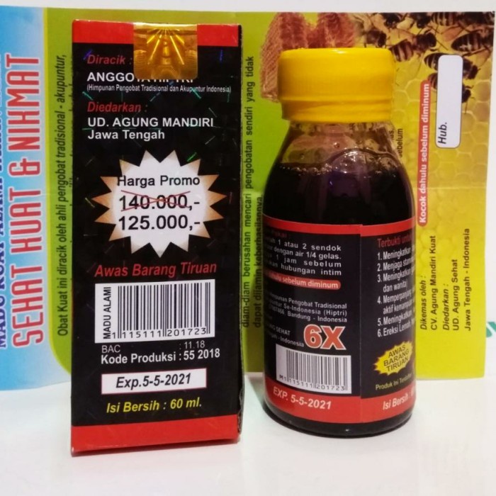 Madu Super Tonik  Tutup Kuning  Original