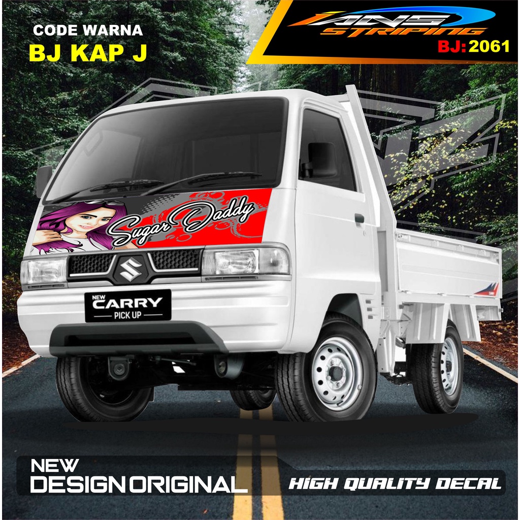 STIKER KAP CUP DEPAN CARRY L300 PICK UP / STIKER KABIN CARRY L300 / STIKER KAP CUP DEPAN L300 PICK UP / STIKER MOBIL