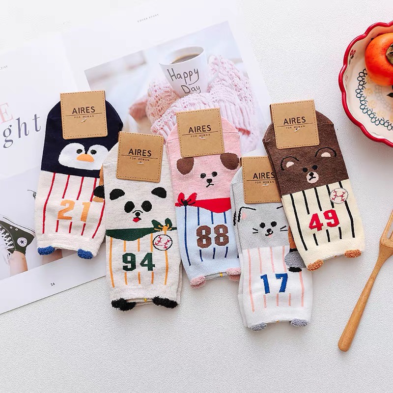 K11 Kaos kaki pendek mini panda cute