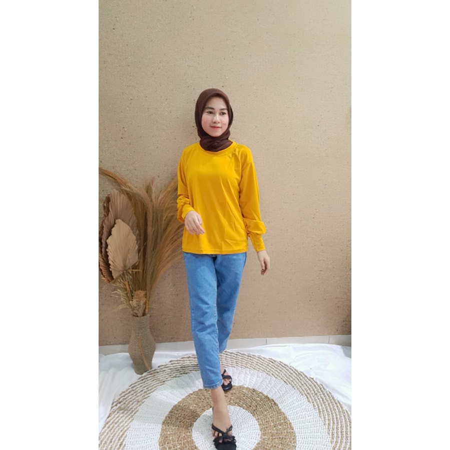 BALONIX BLOUSE TANGAN BALON-MUSTARD
