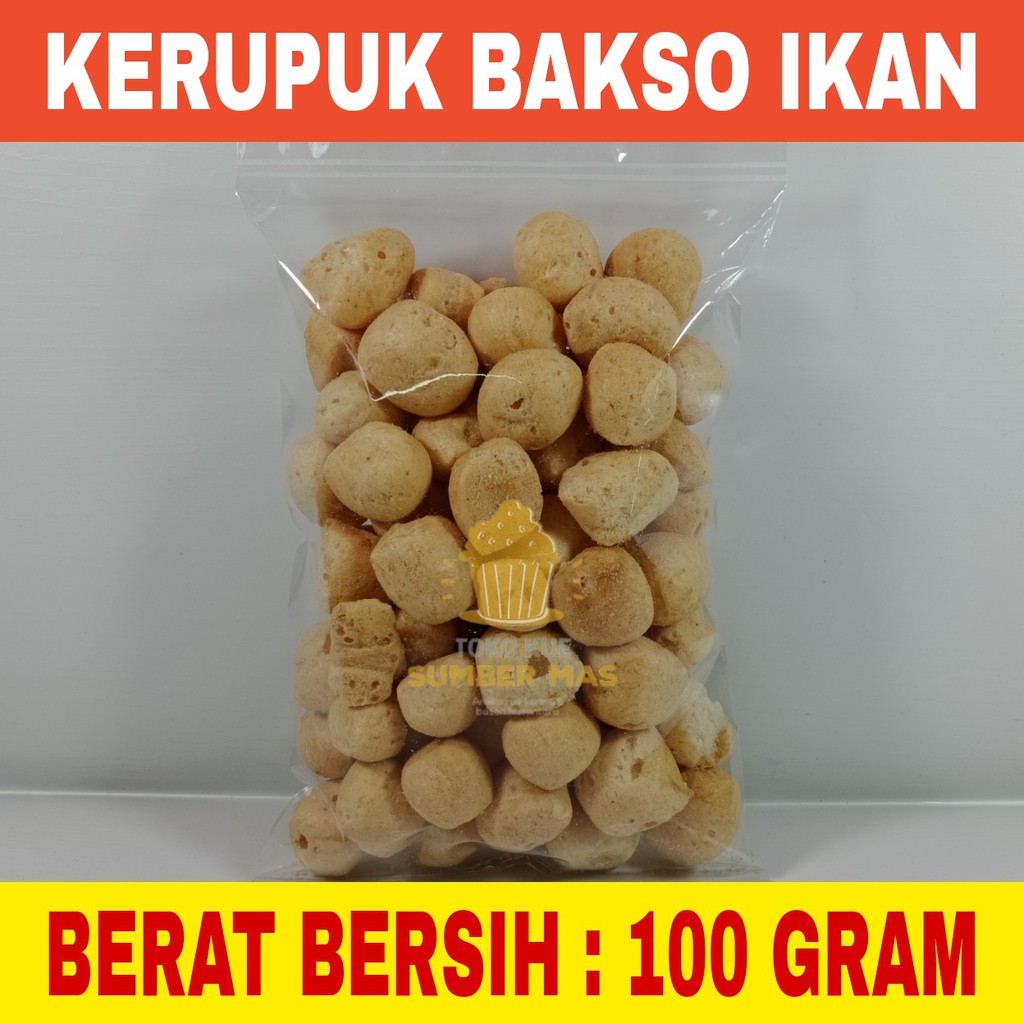 KERUPUK BAKSO IKAN 100 gr / KERUPUK BASO IKAN TENGGIRI / KUKU MACAN / SNACK RENYAH CEMILAN ENAK JAJANAN MURAH