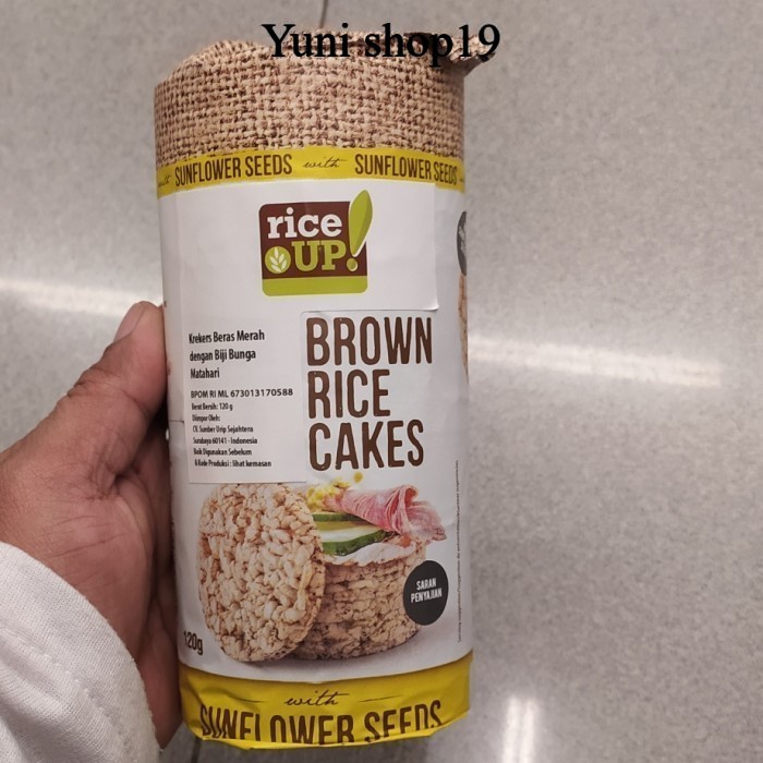 

rice up brown cakes sunflower 120gr