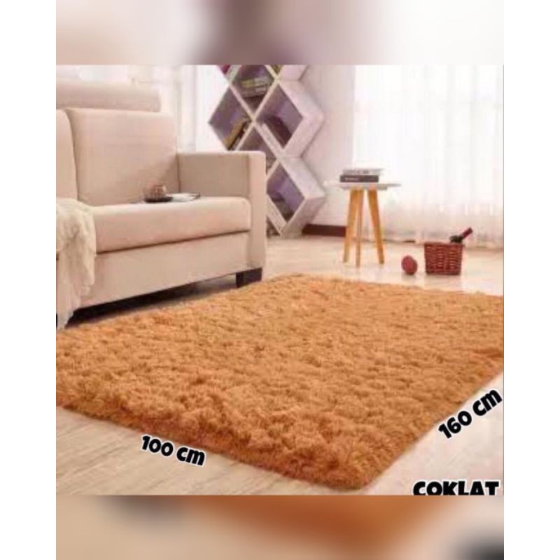 karpet bulu rasfur lembut ukuran 100×160×5cm murah bisa cod