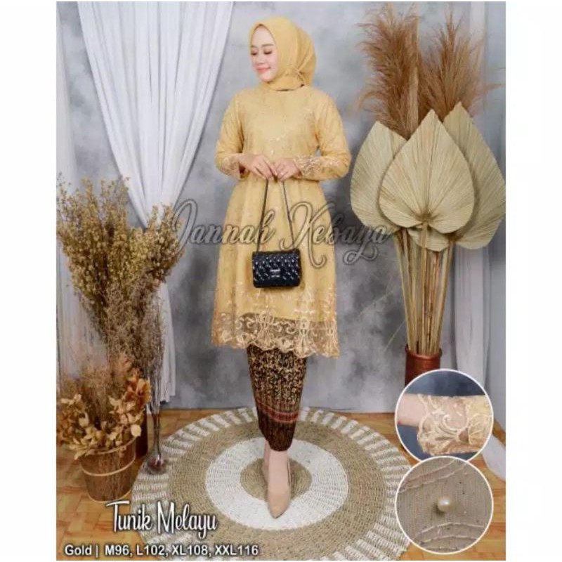 KEBAYA TUNIK TILLE BORDIR / KEBAYA KURUNG / KEBAYA BURKAT / KEBAYA WISUDA / KEBAYA MODERN / KEBAYA MALAYSIA / KEBAYA PEESTA / KEBAYA TUNIK BROKAT-6