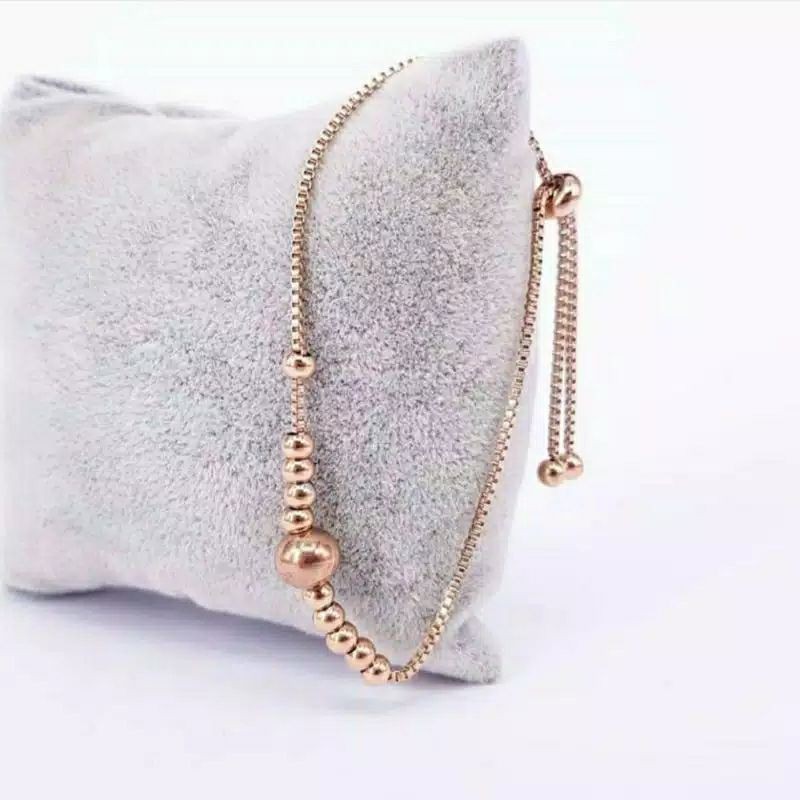 Gelang Serut Biji Lada Titanium Anti Karat