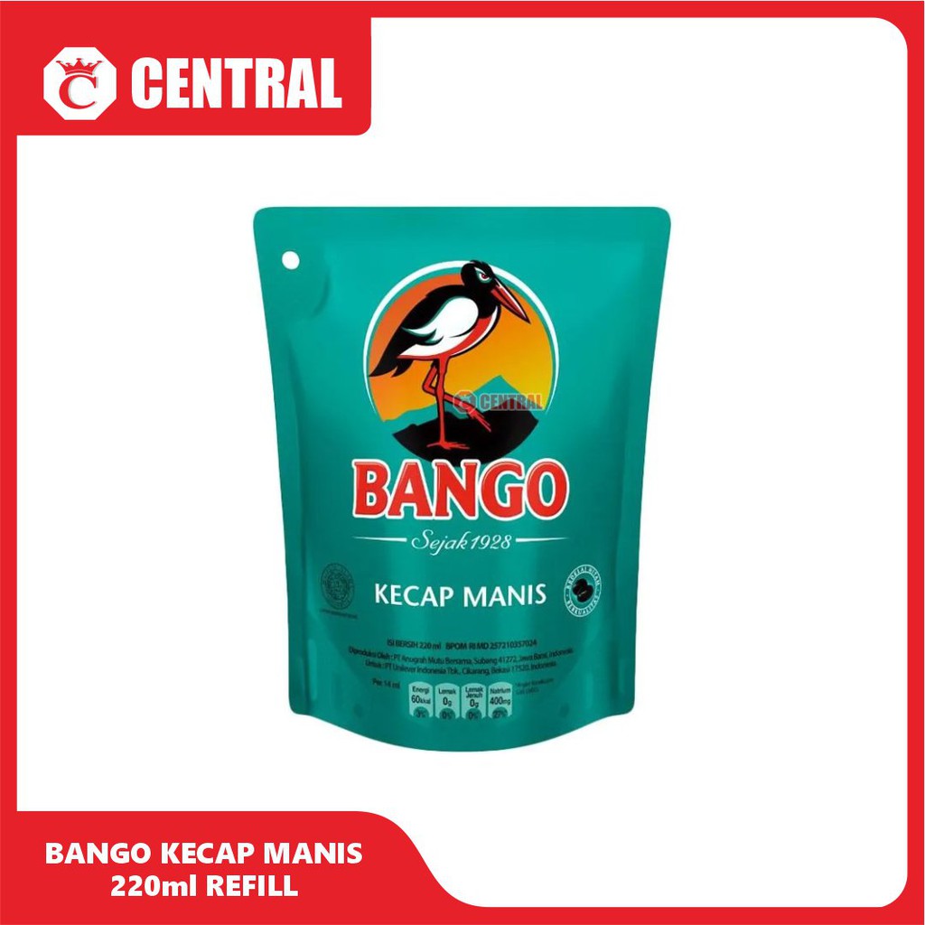 

BANGO KECAP MANIS 210ml REFILL /Centralbandung
