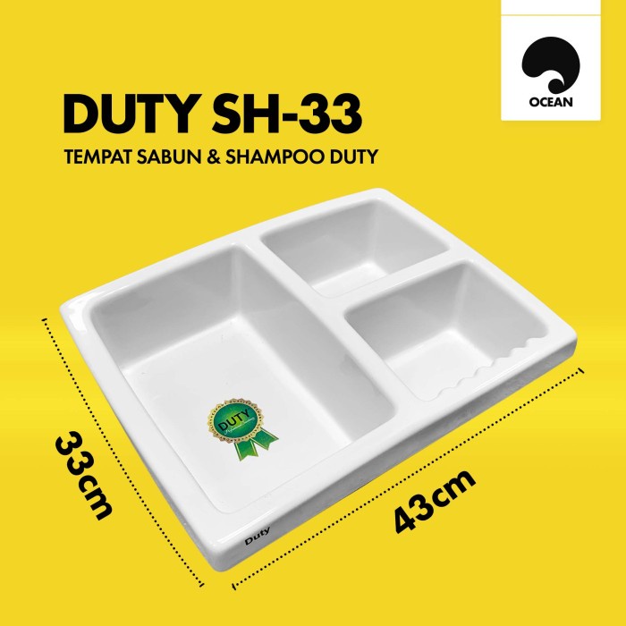 TEMPAT SABUN KAMAR MANDI RAK / TEMPAT SABUN CAIR BATANG / WADAH SABUN | DUTY SH-33