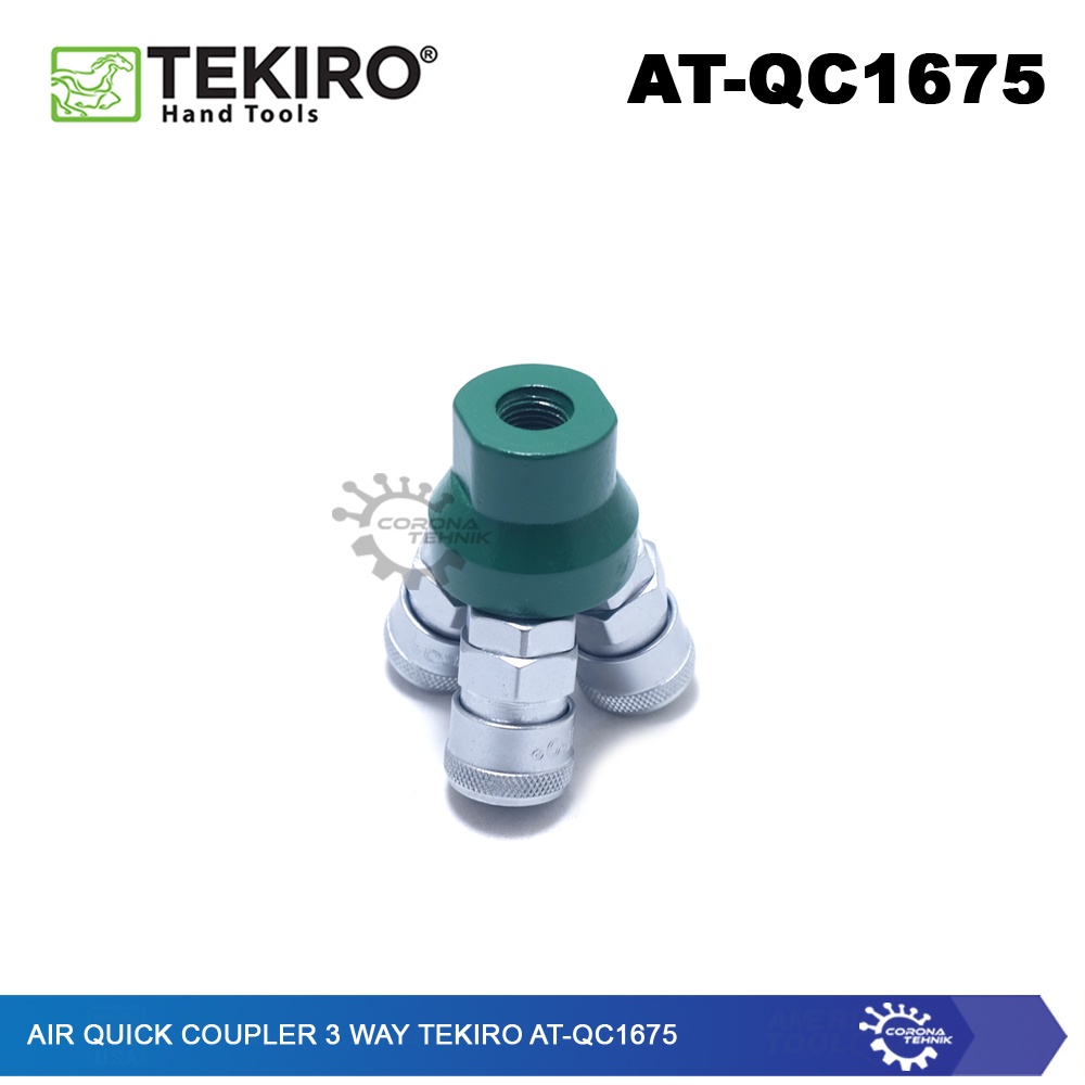 Tekiro AT-QC1675 - Air Quick Coupler Angin Cabang 3 Way