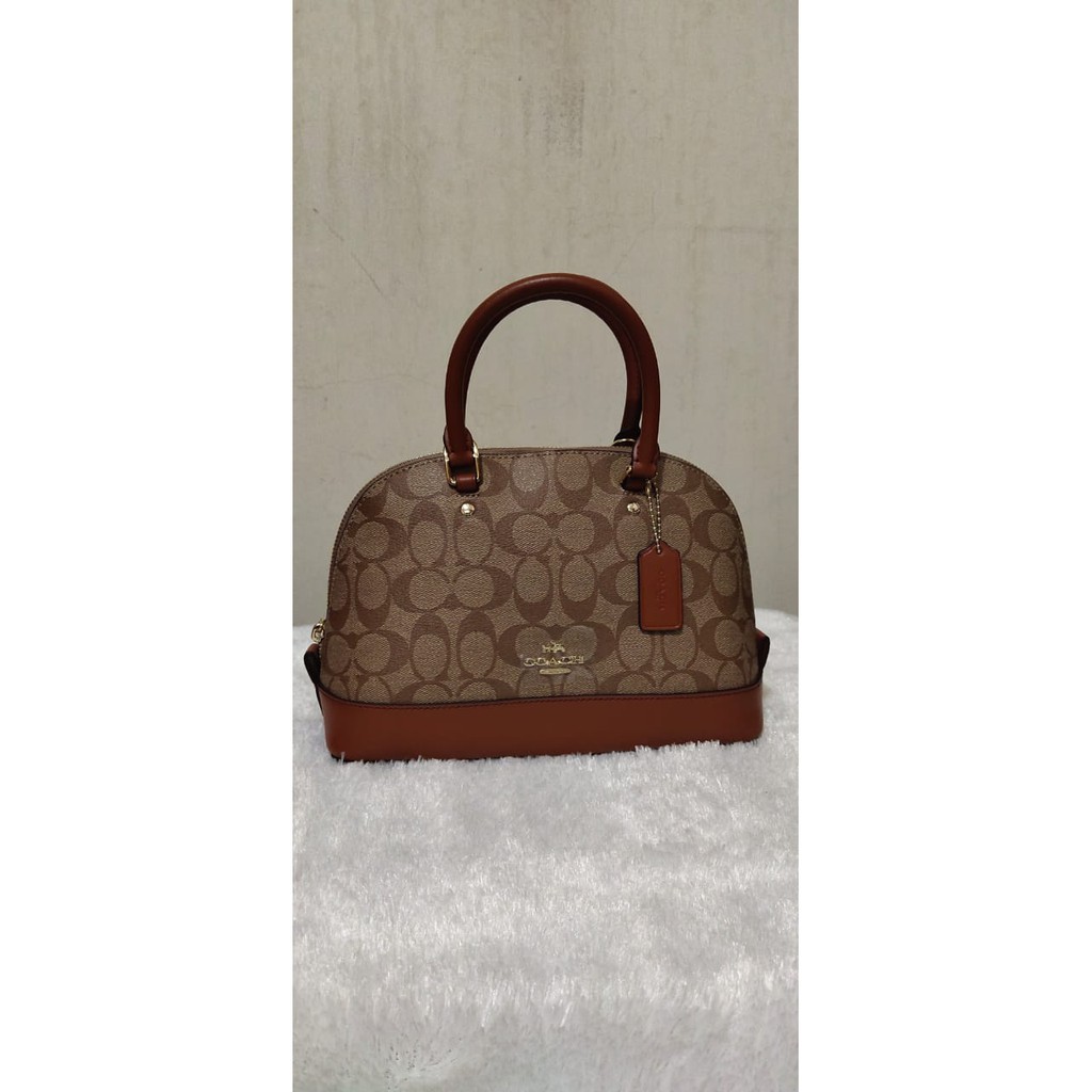 SALE Tas Handbag Wanita Coach f58296 Mini Sierra Sign Saddle Import Murah