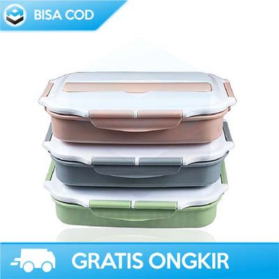 KOTAK MAKAN BENTO LUNCH BOX TAFFHOME OU1000 ORIGINAL TEMPAT MAKAN ANAK