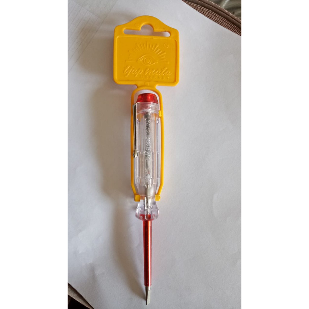 Obeng Tespen Listrik Minus Merk Tjap Mata