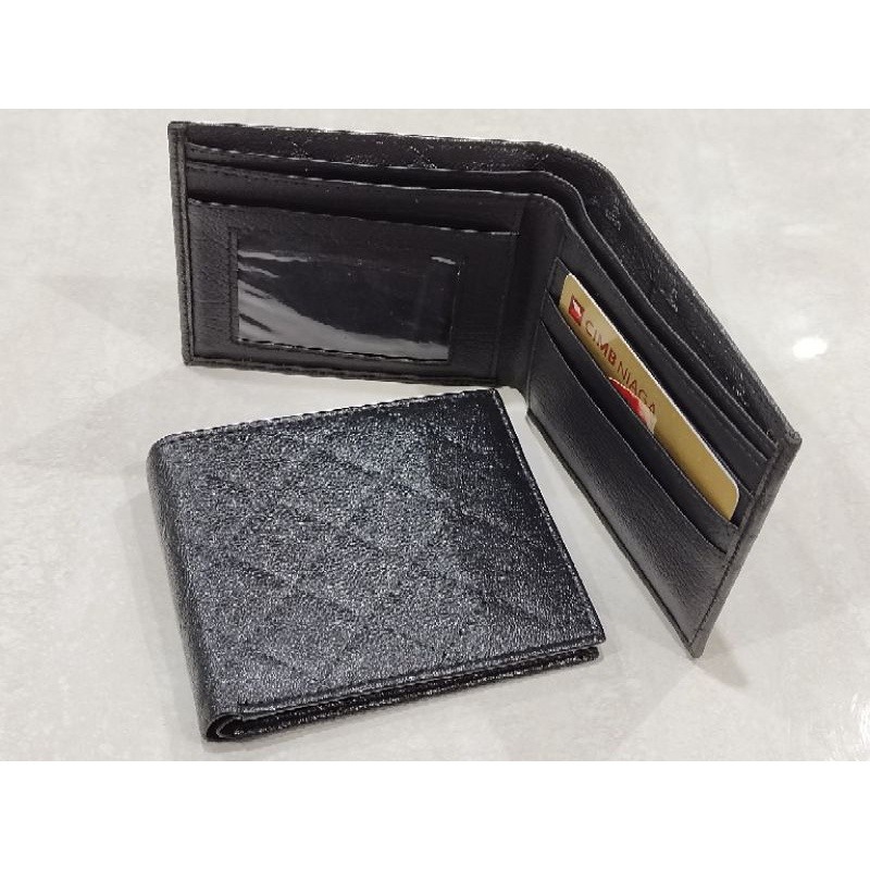 dompet polos lipat pendek caviar