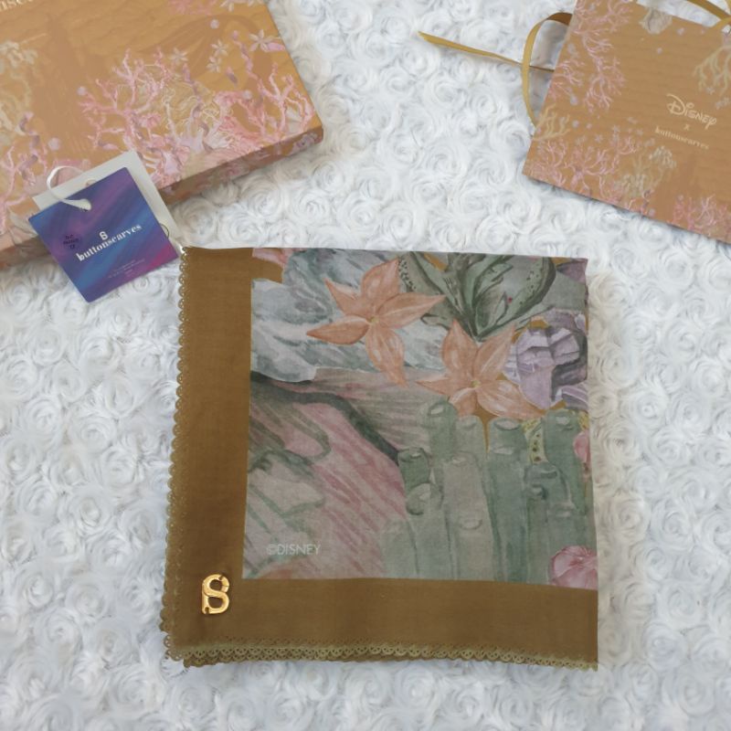 little mermaid buttonscarves mustard