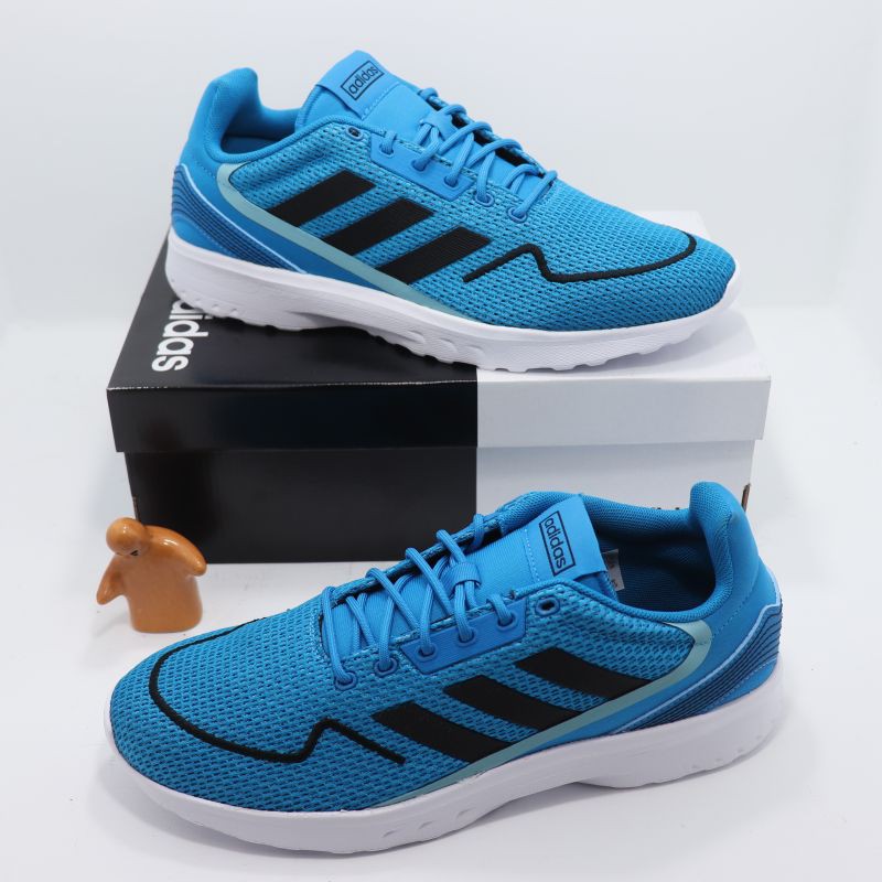Sepatu Adidas Original NEBZED/EH0149 - Blue/Black/Multicolor (Size 42 42⅔ 43⅓)