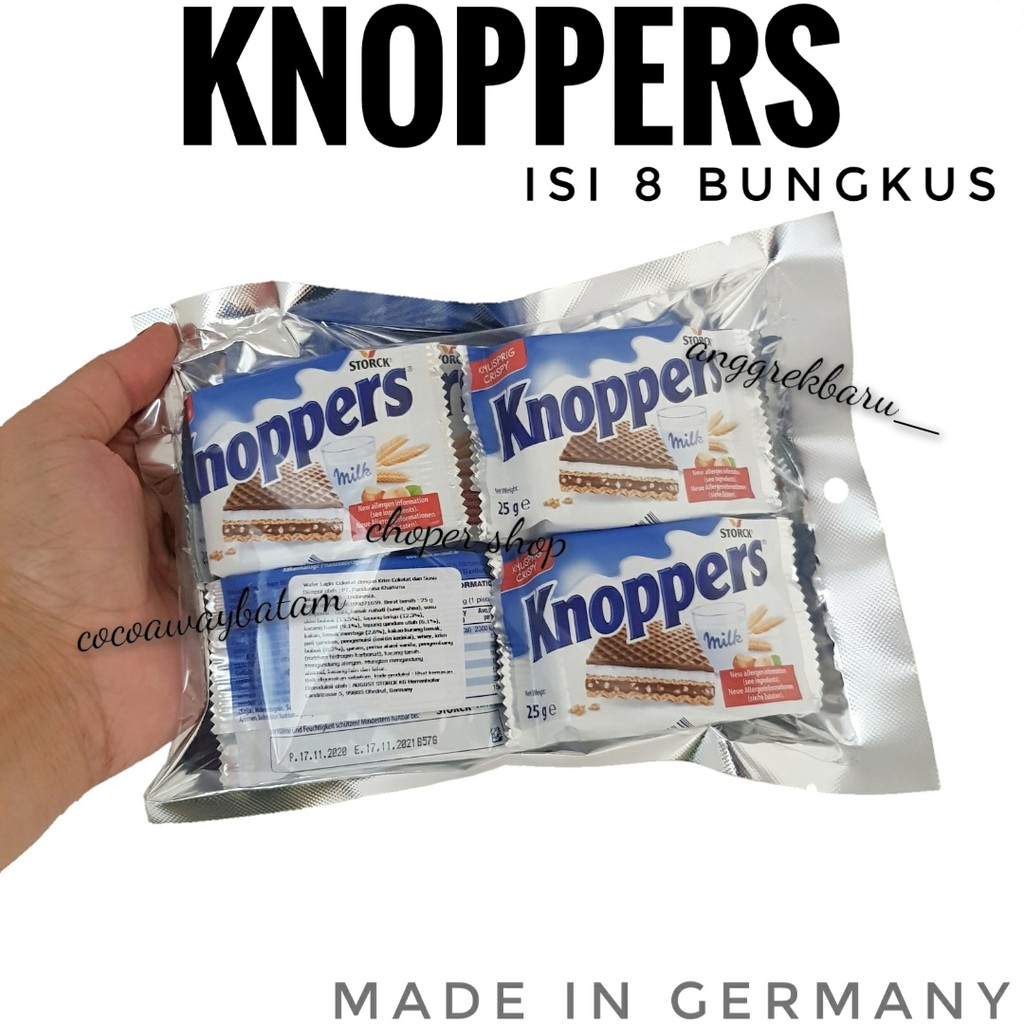 

Cokelat Knoopers Wafer isi 8pcs
