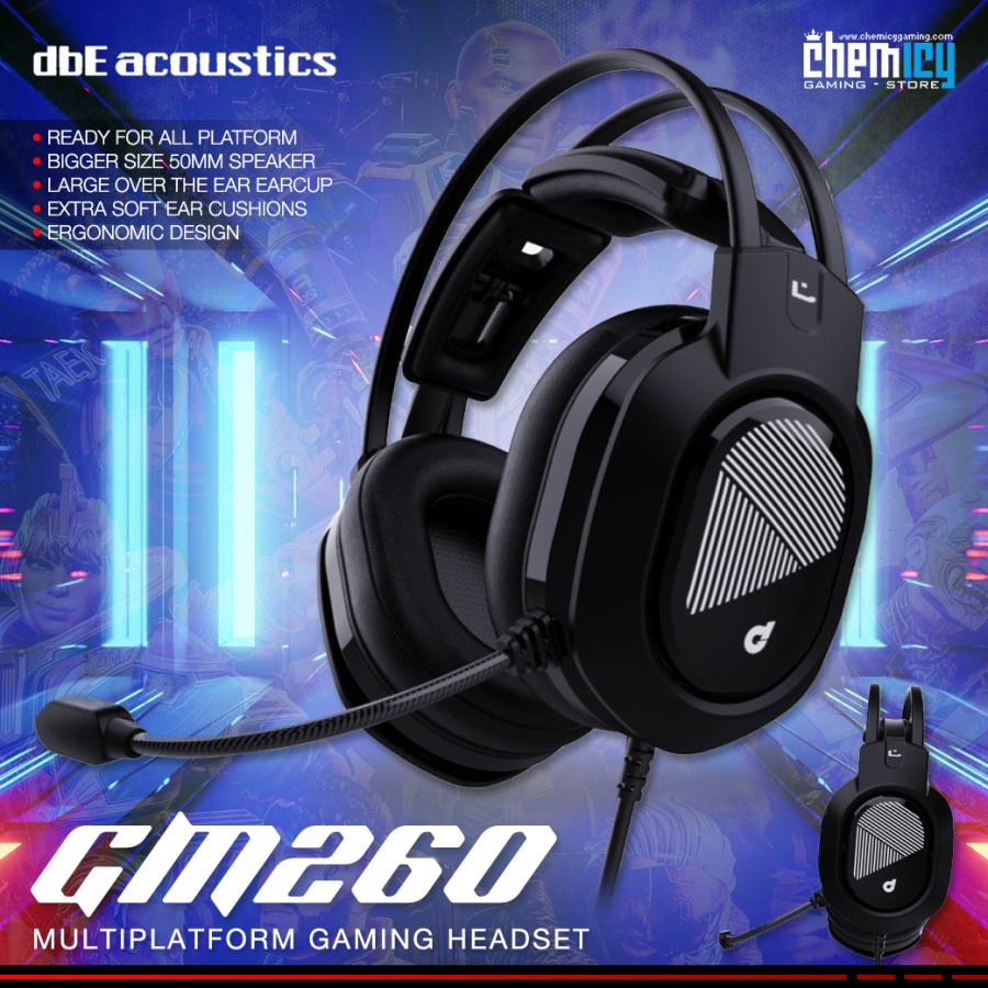 dbE GM260 Multiplatform Professional Gaming Headset