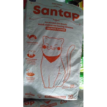 pakan kucing SANTAP salmon 800gr