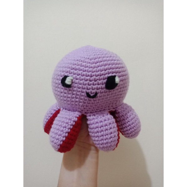 Boneka Rajut Gurita 2 Sisi