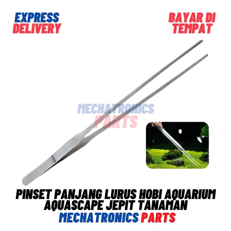 Pinset Panjang Lurus Hobi Aquarium Aquascape Jepit Tanaman