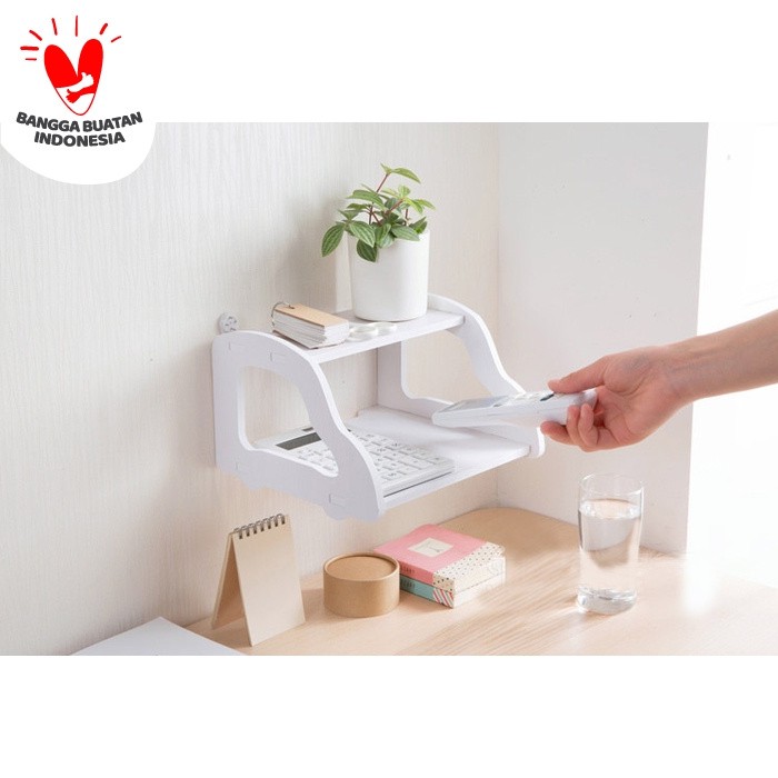 Rak dinding Desktop storage vintage wall Rack Interior wifi MEGAHOME Organizer household meja table