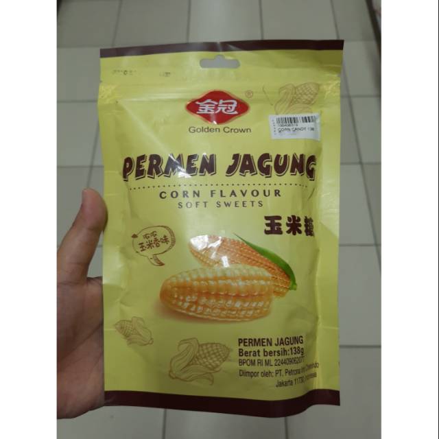 

Golden crown corn candy permen jagung permen import 138 gr