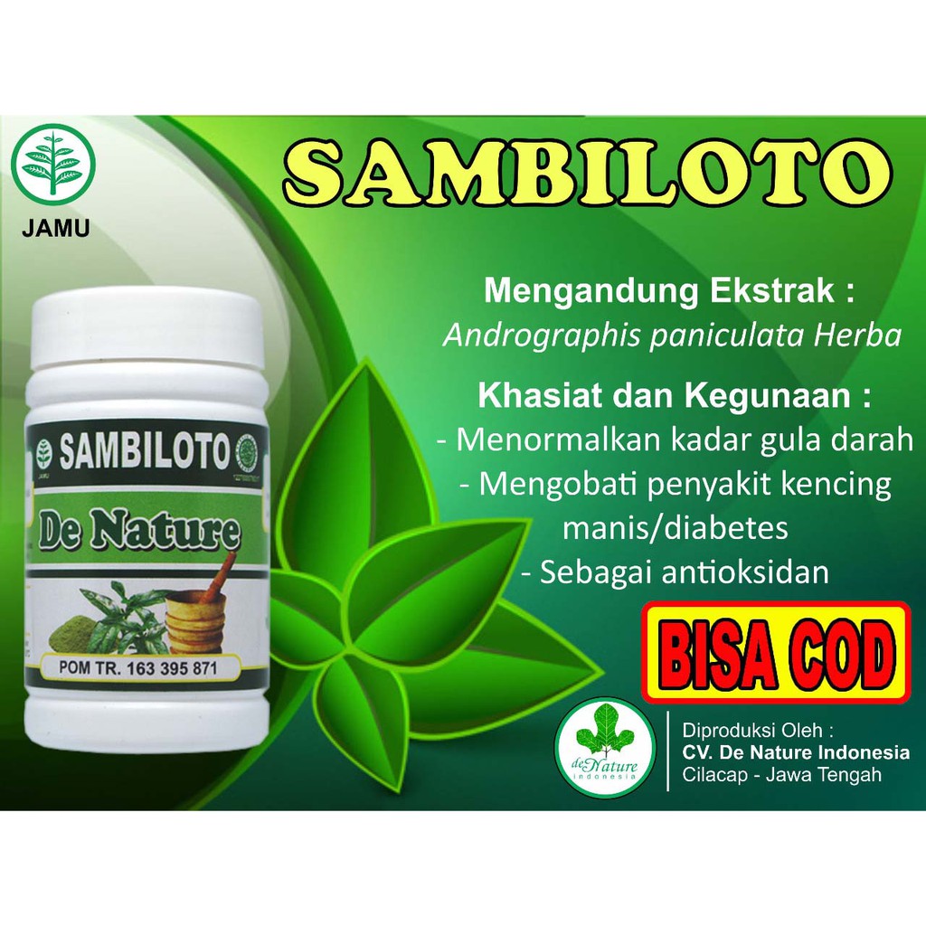 

Ekstrak Daun Sambiloto /Obat Kencing Manis /Obat Diabetes