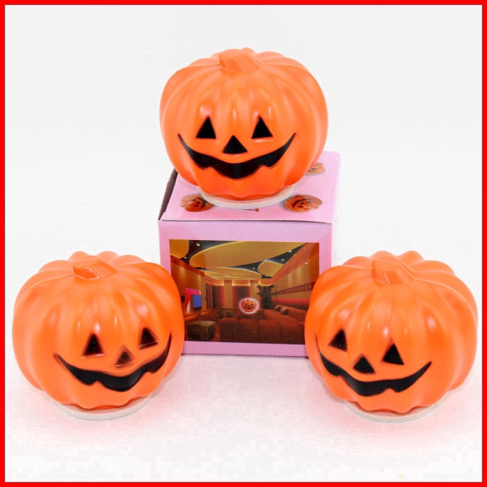 Lampu Lentera LED Mini Desain Jack-o-Lantern Untuk Dekorasi Halloween