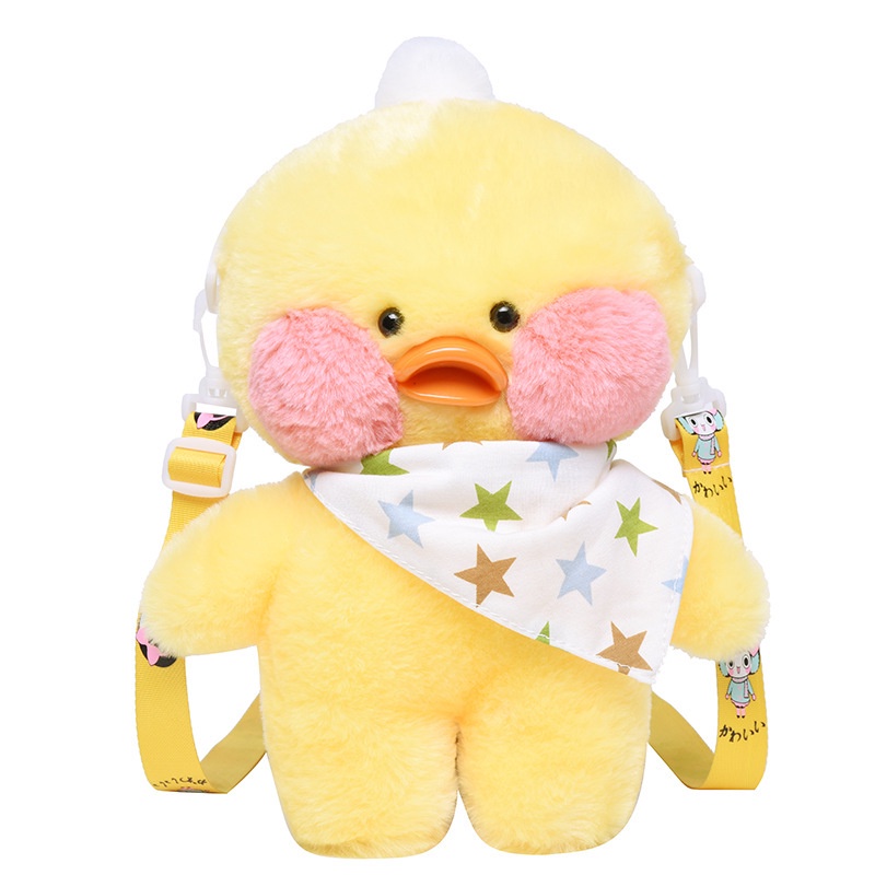 TAS SELEMPANG BEBEK BONEKA BULU Slingbag Duck Fashion Crossbody Korean Style Kapasitas Besar Tas Bebek Bahan Plush Bulu Bentuk Kartun Bebek