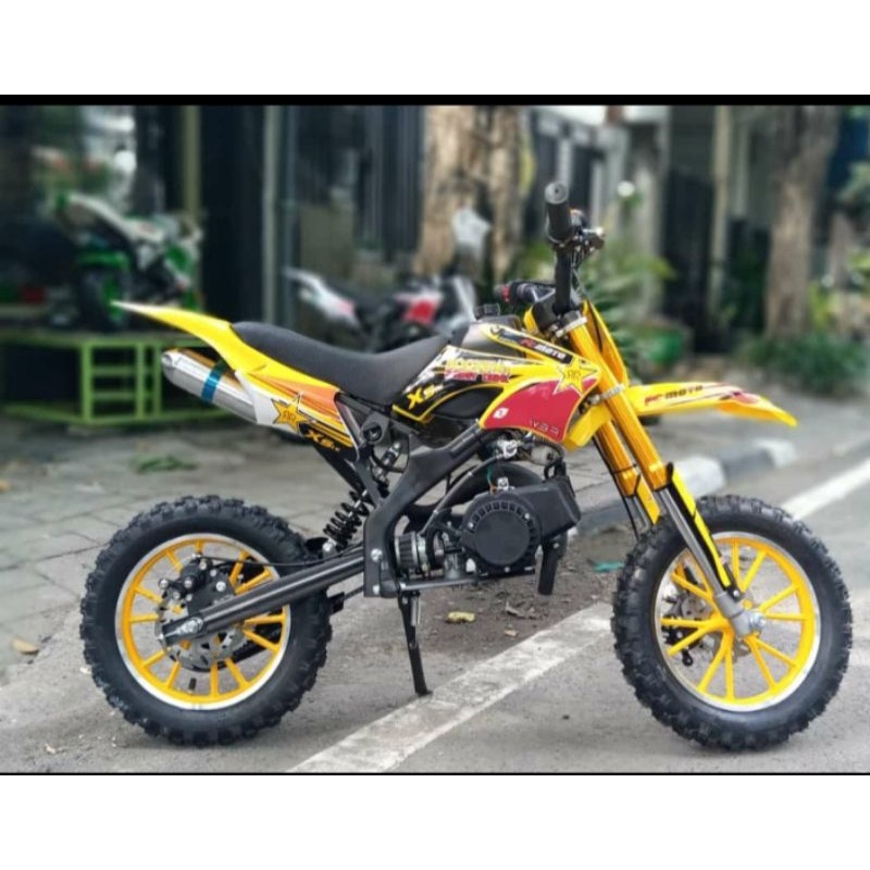 MOTOR MEDIUM TRAIL MGX 50CC MESIN 2 TAK DOUBLE STATER~MOTOR MINI-MOTOR CROSS  ANAK-MAINAN MOTOR MINI  ANAK