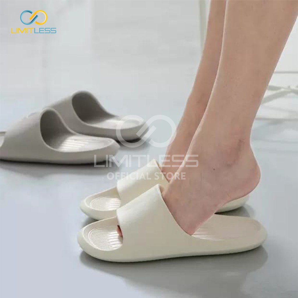 Sandal Wanita Limitless Sendal Cewek Selop Korea EVA Sandal Rumah Wanita Terbaru  Slip On Lucu Empuk