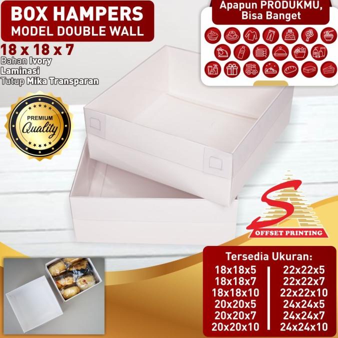 

[COD] Box Pudding/Dus Spiku/Box Kue/Dus Kue Doublewall 18x18x7 [COD]