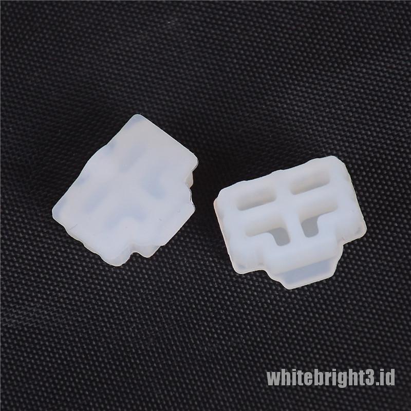 &lt; White3 &gt; 10Pcs Plug Pelindung Port Ethernet RJ45 Anti Debu