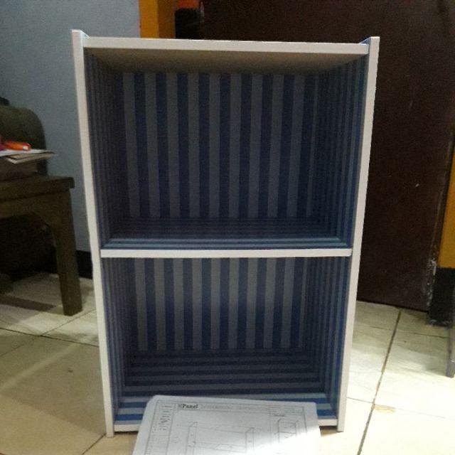 RAK BUKU LEMARI BUKU SERBAGUNA SUSUN 2 KAYU BIG PANEL RAK BUKU LEMARI BUKU SERBAGUNA SUSUN 2 KAYU BIG PANEL