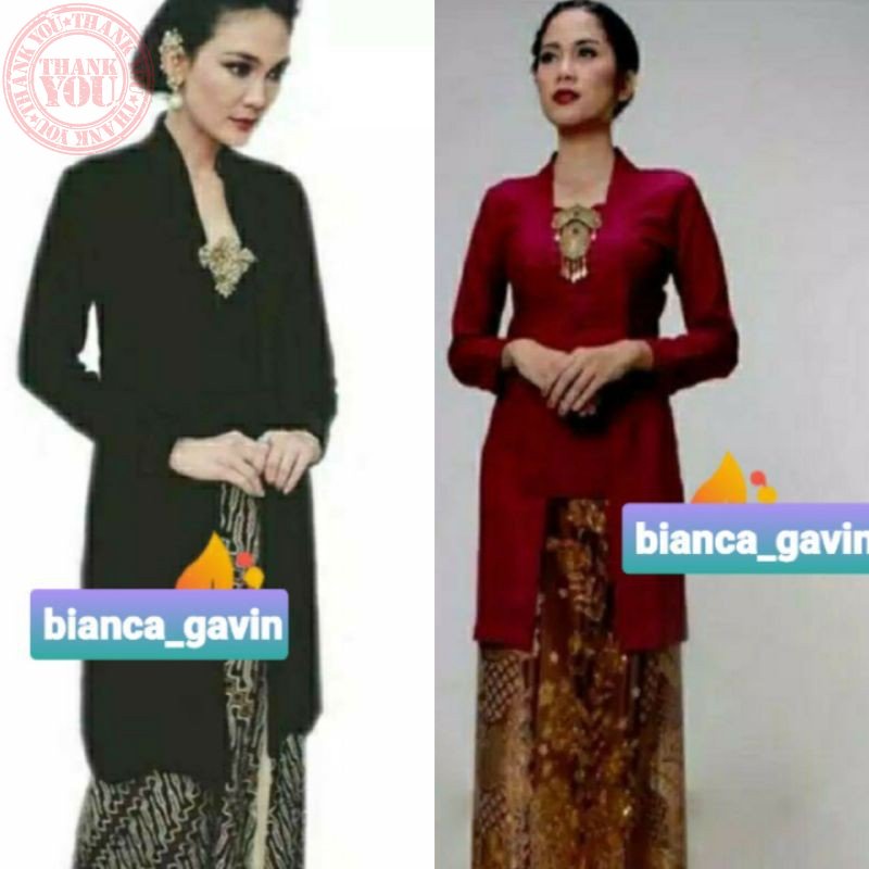 Kebaya Bludru Kutubaru, Model Body Panjang, (Standar dan Jumbo) Terbaru Kebaya Bludru